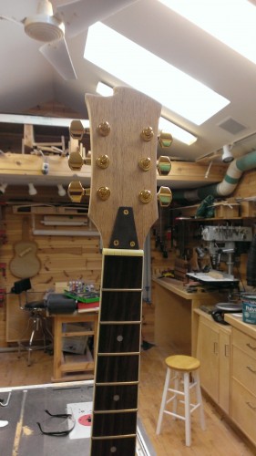 Completed headstock