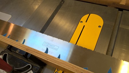 Cutting the fret slots with a template and custom blade