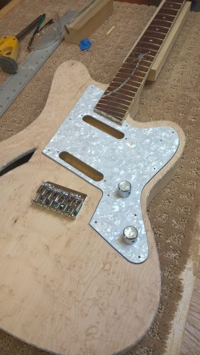 Test fit of the finished pick guard